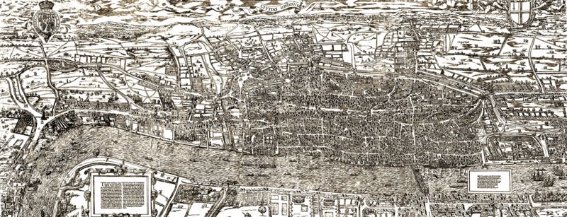 Civitas Londinium (The Agas Map) map of London.