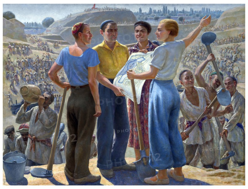 Constructing Lake Komsomol