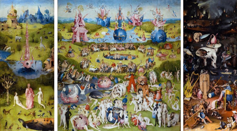 Painting titled 'The Garden of Earthly Delights'