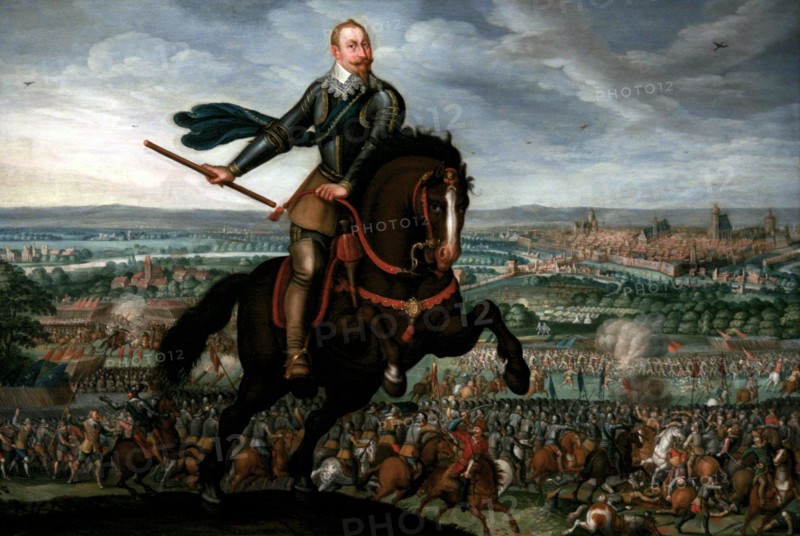 Painting of Gustav II Adolf of Sweden.