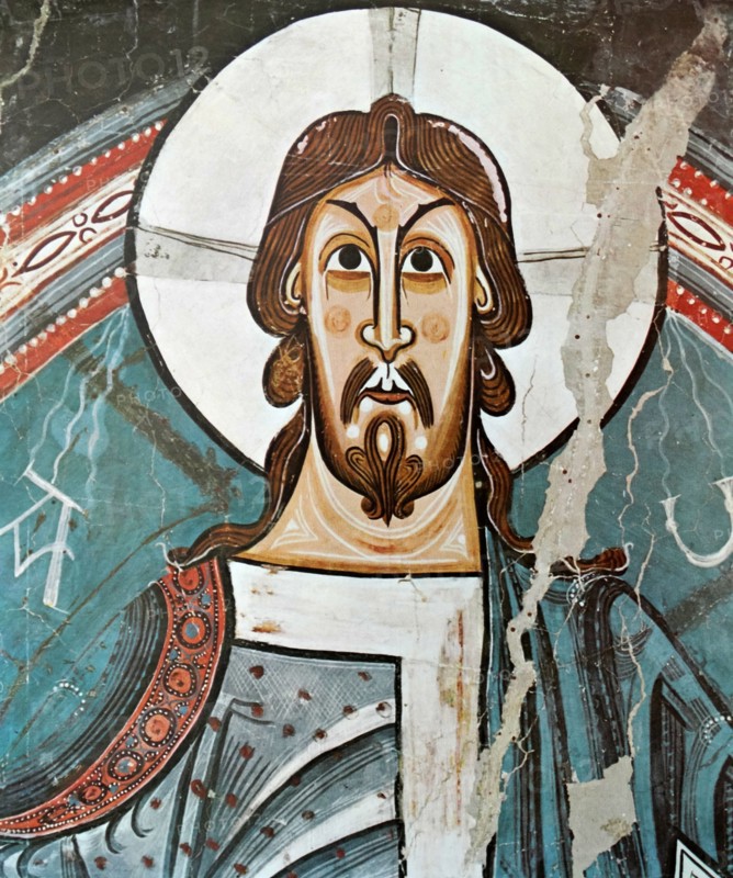 Romanesque fresco of Saint Climent de Taull.
