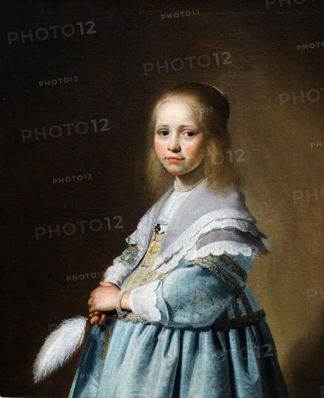 Portrait of a girl dressed in blue