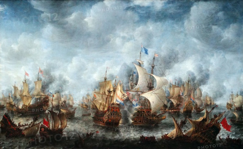 Painting depicting the Battle of Terheide