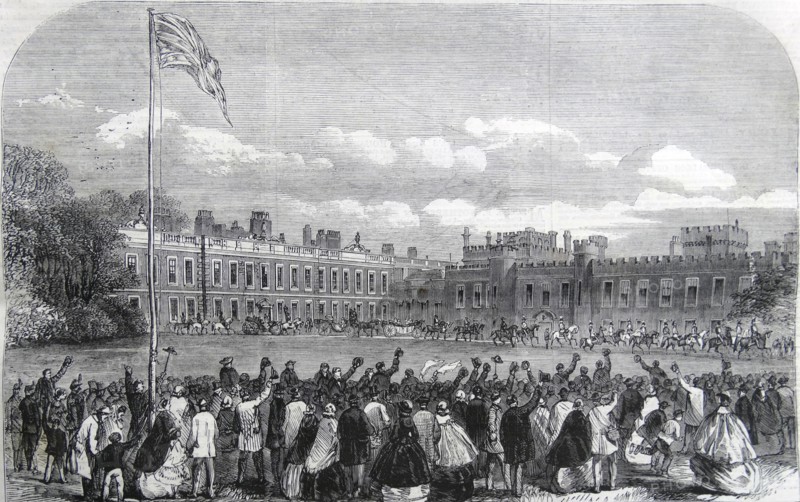 The review of Lancashire Rifle Volunteers in Knowsley Park