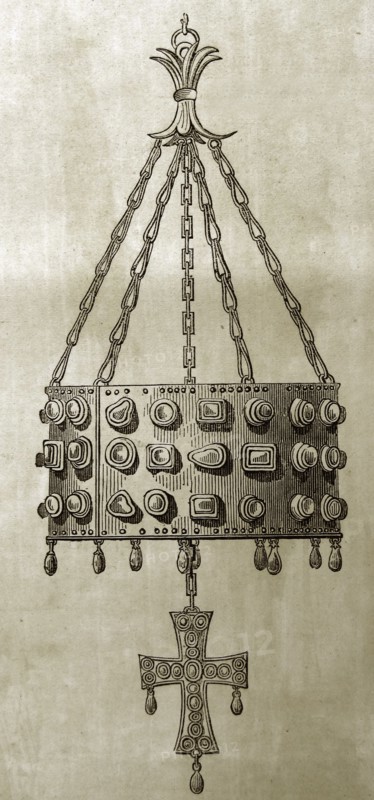 Ancient Gold Crown and Cross found in Spain.