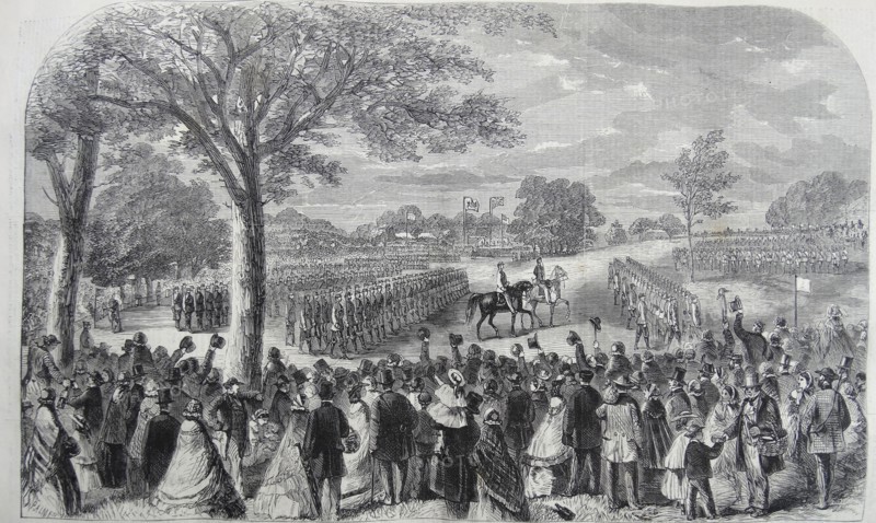 The Review of Lancashire Rifle Volunteers in Knowsley Park