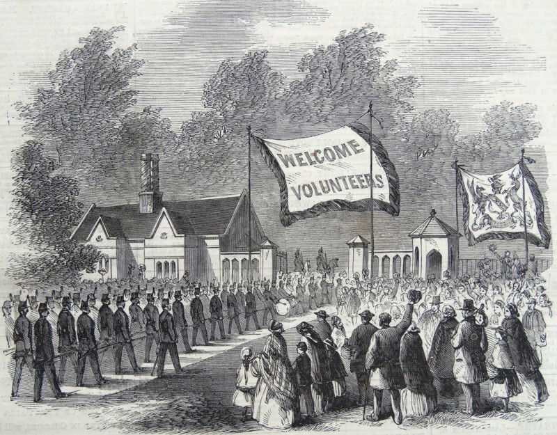The Review of Lancashire Rifle Volunteers in Knowsley Park