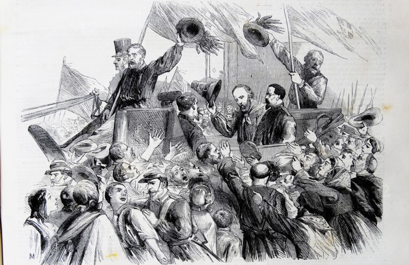 Garibaldi's entry into Naples.