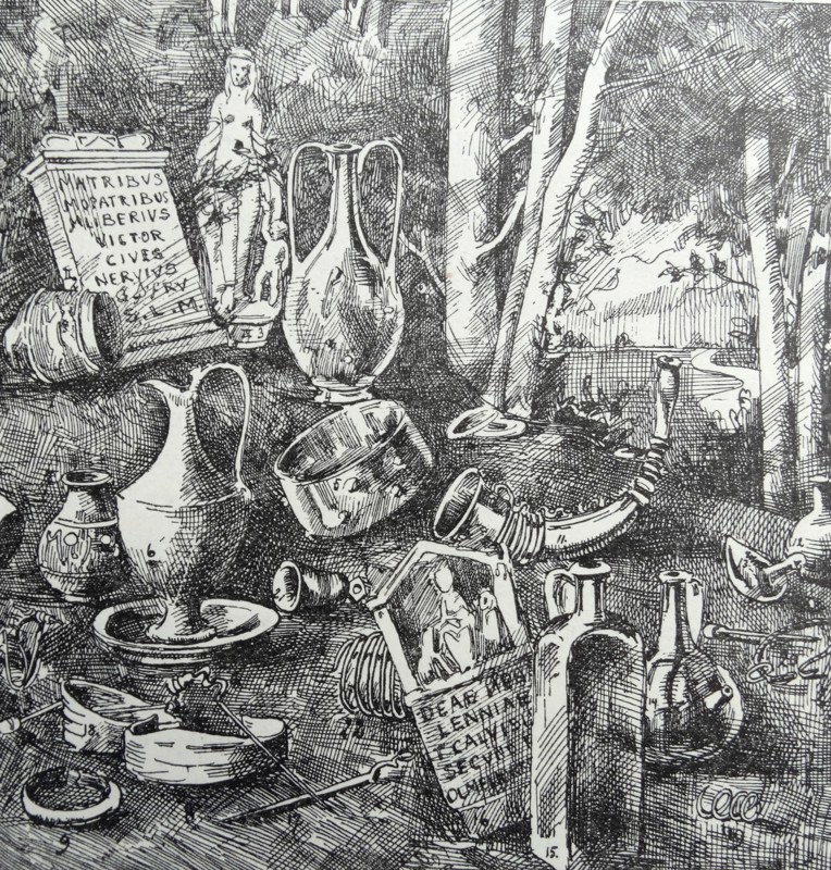 Roman grave with hoard of treasure