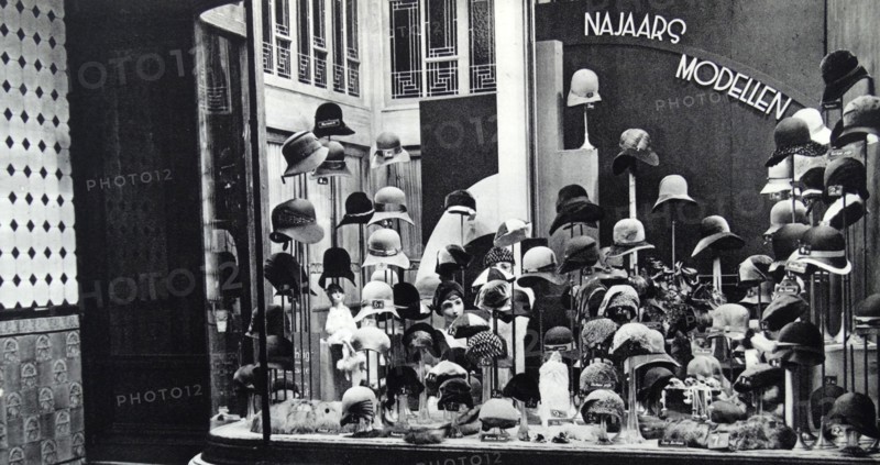 Dutch hat shop in Amsterdam circa 1930