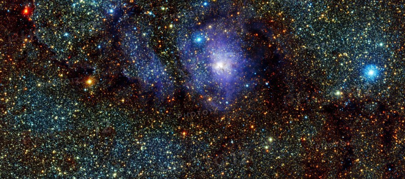 Infrared view of the Lagoon Nebula