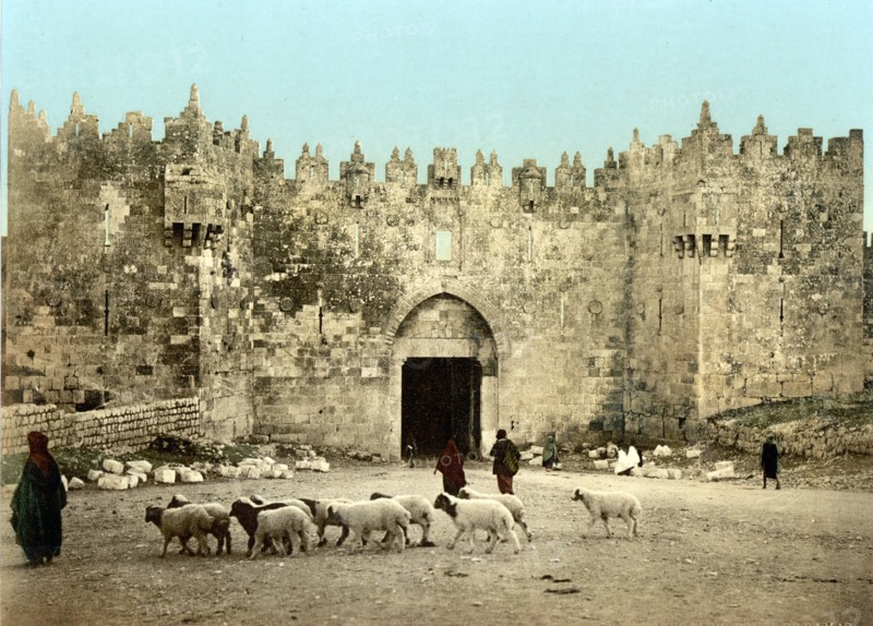 Colour photograph of the Damascus Gate