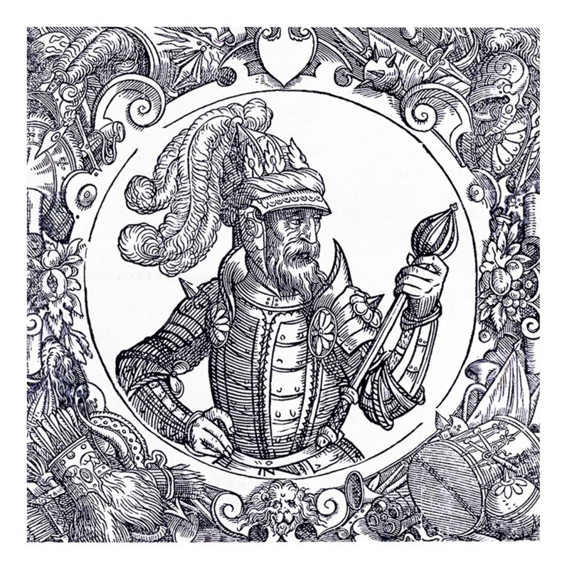 Engraving of Leszek II of Poland