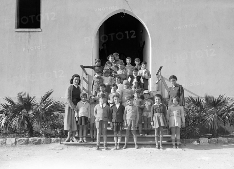 Photograph of a Kindergarten Class near the Technical School
