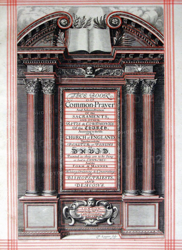 Frontispiece from the Book of Common Prayer