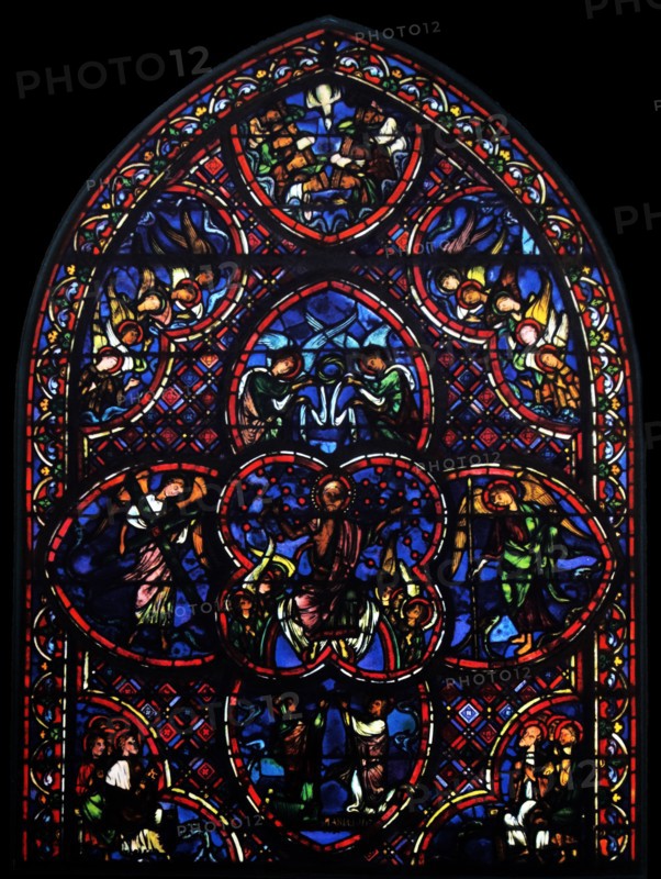 Stained glass window from Bourges Cathedral,