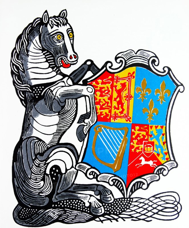 The White Horse of Hanover. one of 'The Queen's Beasts'.