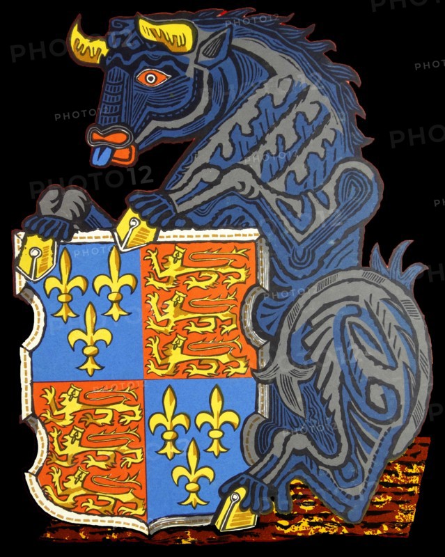 The Black Bull of Clarence. one of 'The Queen's Beasts'.