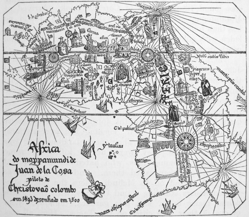 Africa as it was known after Vasco Da Gama's expeditions.