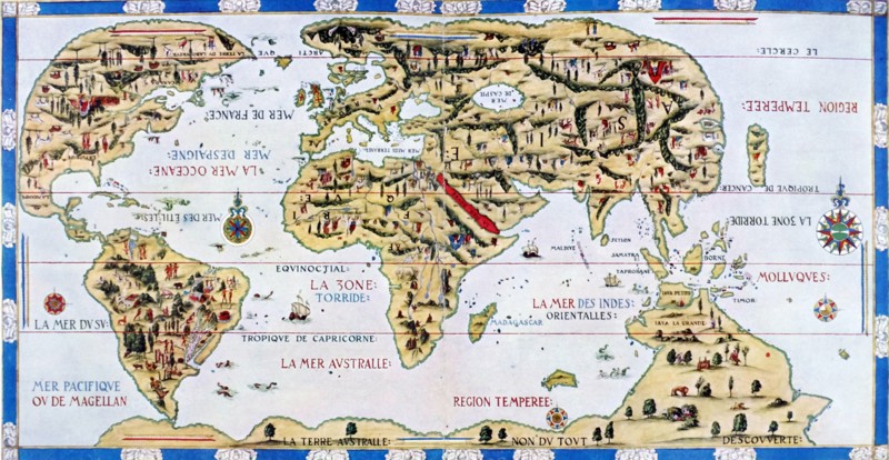 The 'Dauphin' map by Desceliers, 1546,