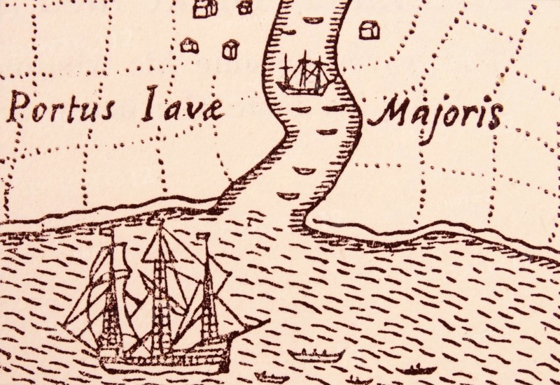 The Golden Hind at Java.