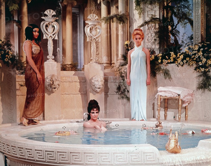 Elizabeth Taylor as Cleopatra in the 1963 epic drama film