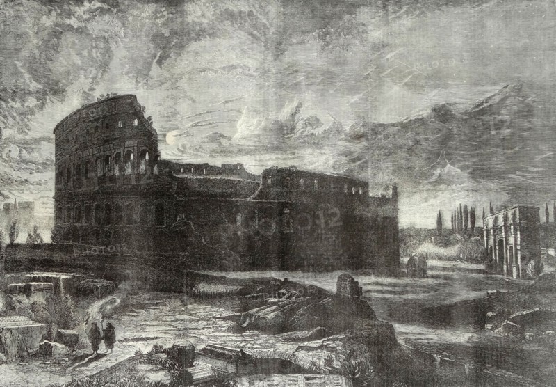 The Coliseum, Rome' by F.L. Bridell