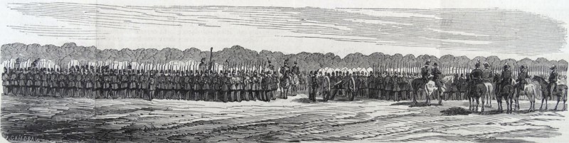 French military parade 1860