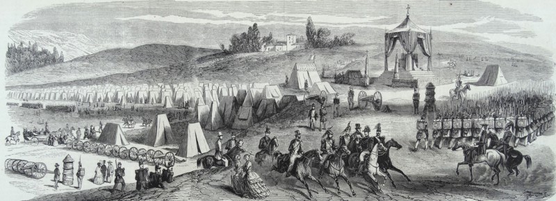 Sathonay military camp, near Lyon, france 1860