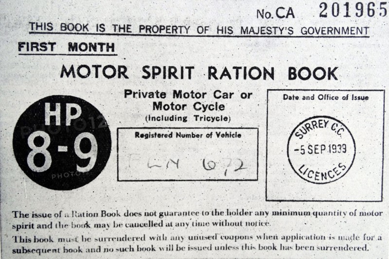 Copy of Motor Spirit Ration Book