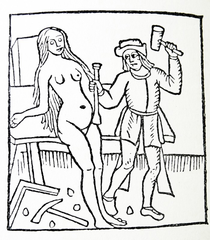 Romance of the rose; 1503 Woodcut by antoine Verard, Paris 1500