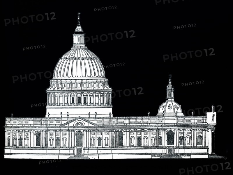 Original design for St Paul's Cathedral by Sir Christopher Wren