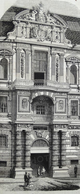 Engraving of the Louvre Palace
