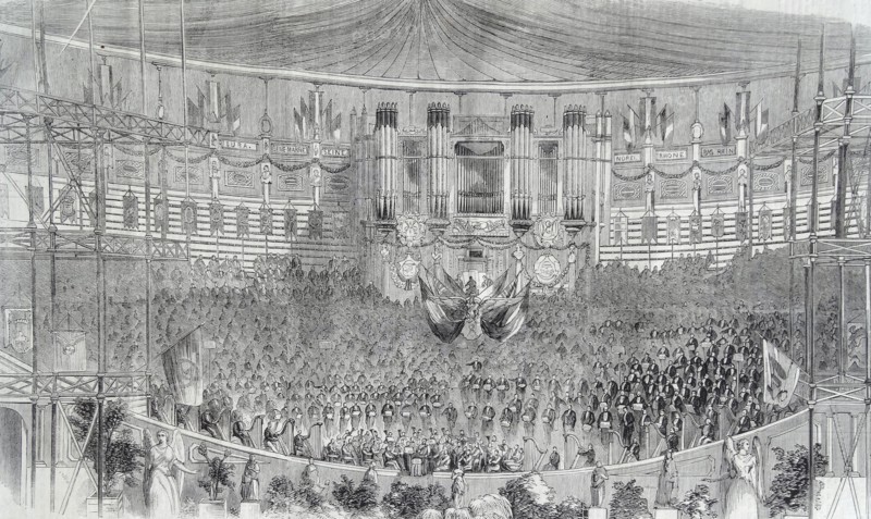 The French orpheonist festival at the Crystal Palace.