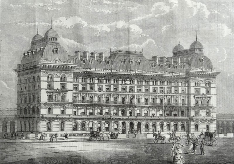 The Grosvenor Hotel, in course of erection.