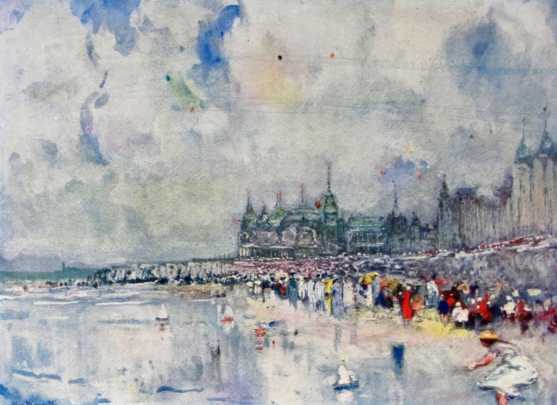 The Kursaal and the Digue, Ostend.