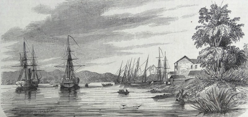 The port of Asunción Paraguay, after drawings after Mr. Louvel.