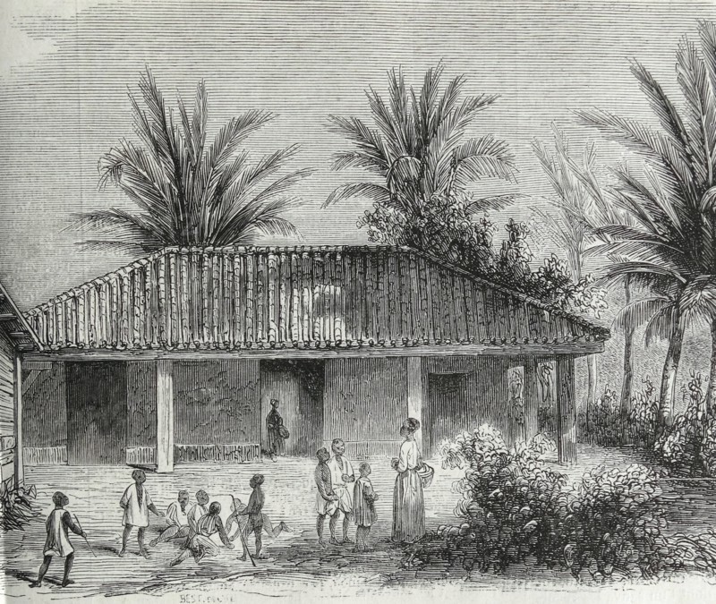 African slave children at a Children's house in the French Caribbean 1850