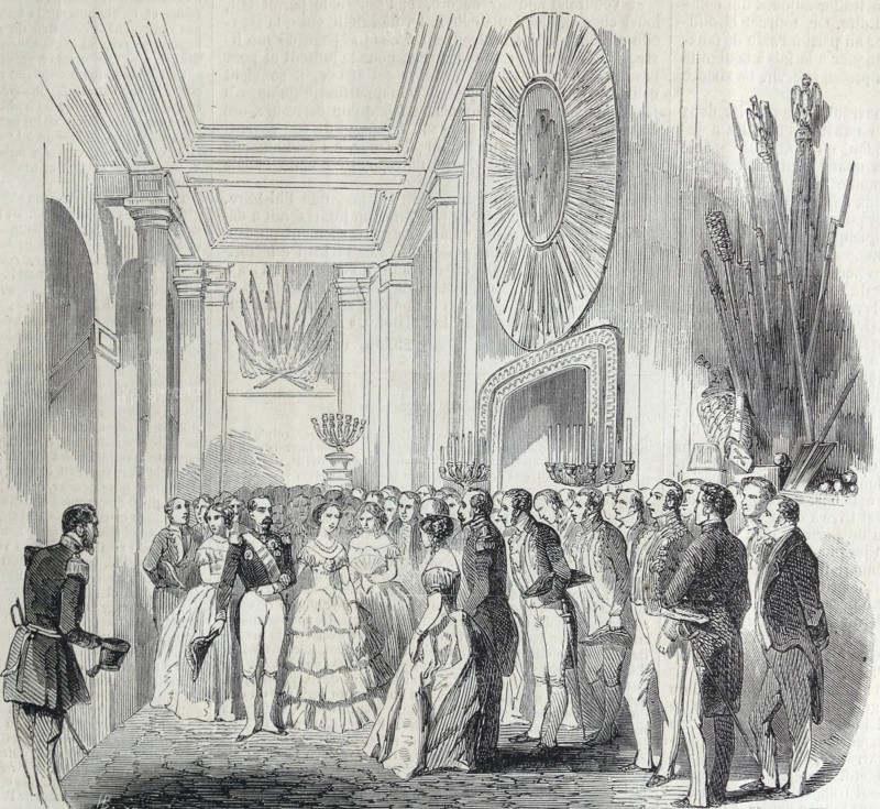 Arrival of Emperor Napoleon III and Empress Eugenie of France