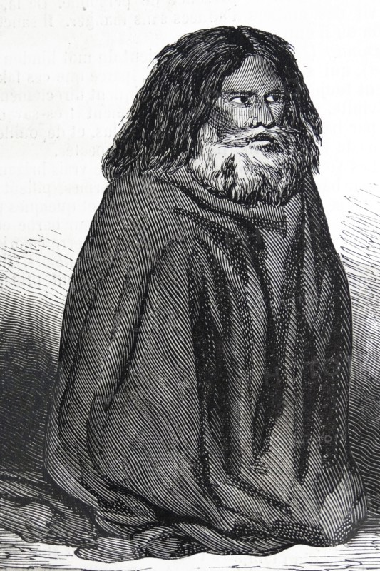 Fakir in the Indian city of Culcutta 1860