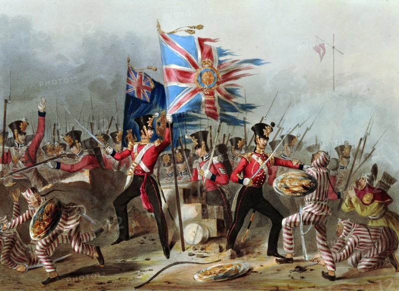 Storming of the forts of Amoy. China; Ist opium War