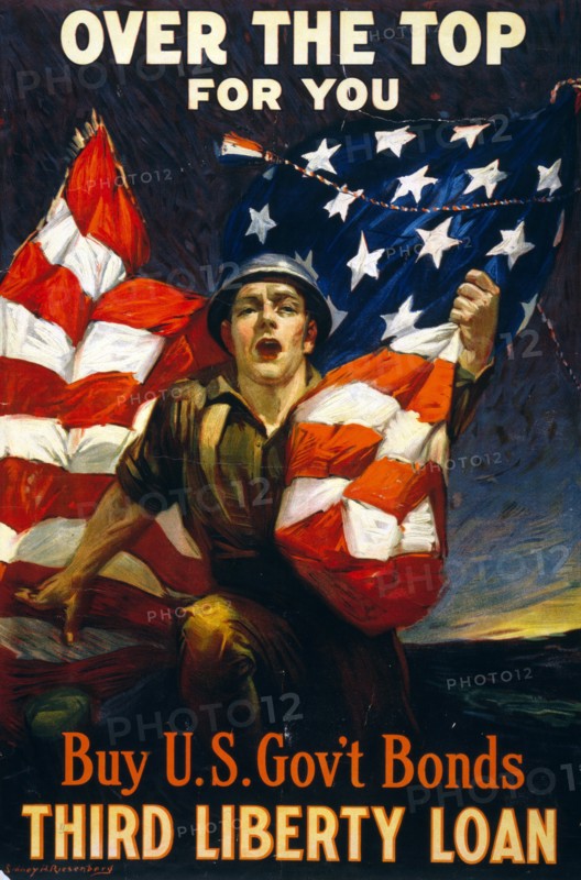 Third Liberty Loan. 1918 American World War one propaganda poster