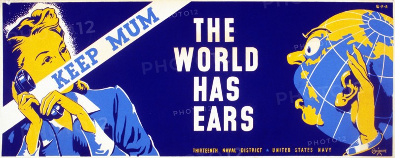 Keep mum - the world has ears by Edward Thomas Grigware
