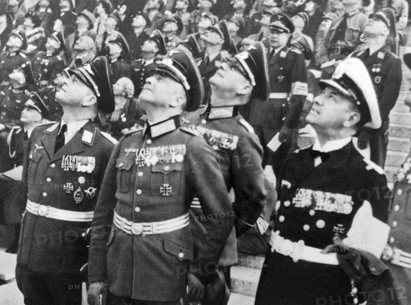 Senior German military commanders General Brauchitsch, General Keitel and Admiral Raeder 1938