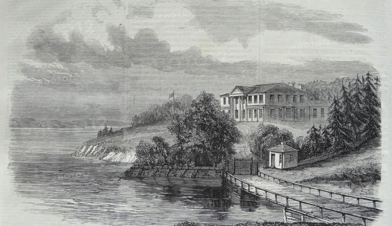 Engraving depicting the Government House