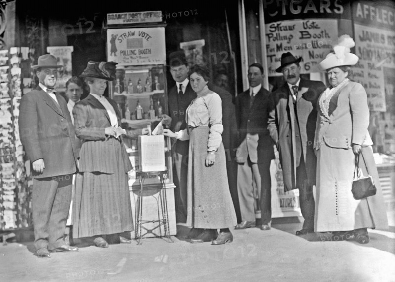 District of Columbia, USA. women voting for the first time in 1920
