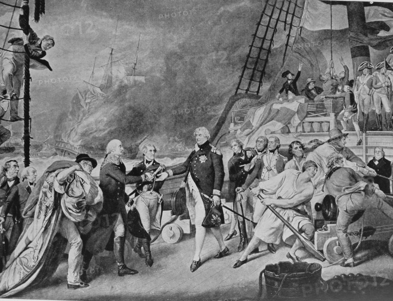 Mezzotint of the Battle of Camperdown