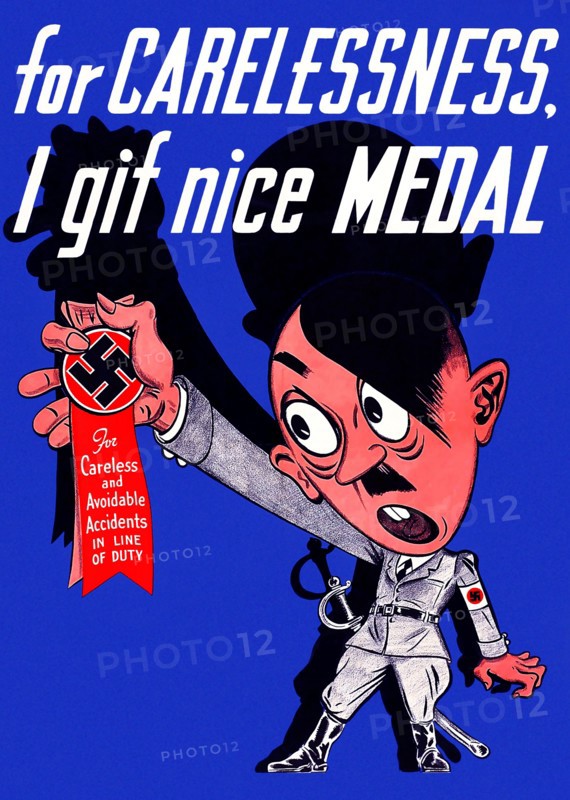 Anti German propaganda poster produced by The US Government 1942