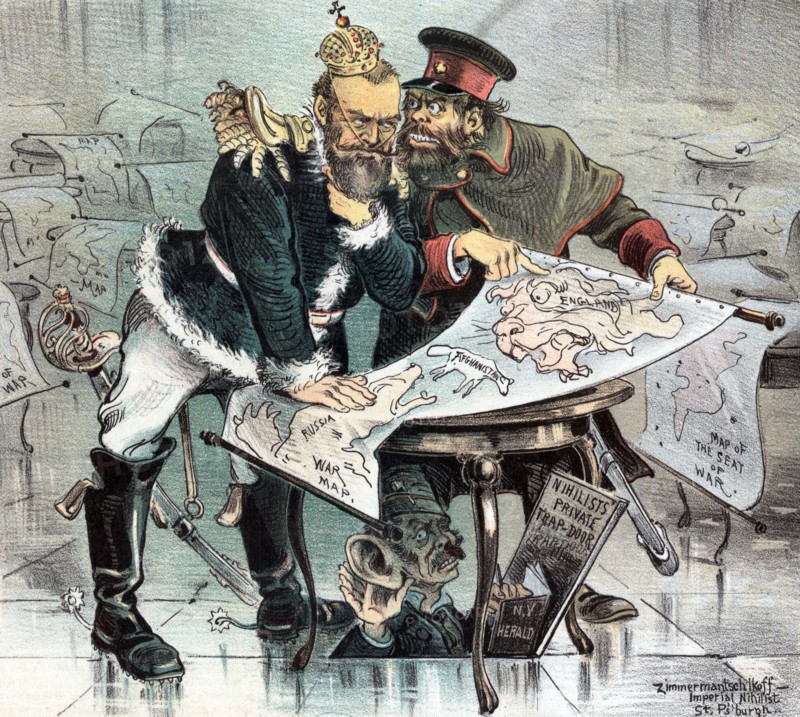 Print titled 'How the 'Herald' does it'