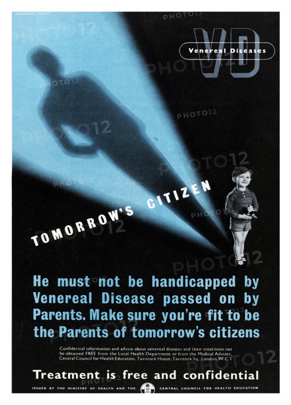 Public health poster for venereal disease